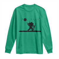 Bigfoot Hunting With Rifle Long Sleeve Shirt Funny Outdoor Hunter Gift - Wonder Print Shop