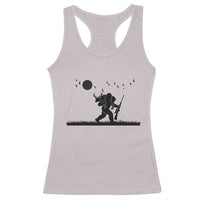 Bigfoot Hunting With Rifle Racerback Tank Top Funny Outdoor Hunter Gift - Wonder Print Shop