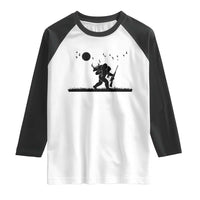 Bigfoot Hunting With Rifle Raglan Shirt Funny Outdoor Hunter Gift - Wonder Print Shop