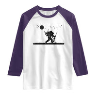 Bigfoot Hunting With Rifle Raglan Shirt Funny Outdoor Hunter Gift - Wonder Print Shop