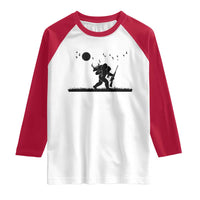 Bigfoot Hunting With Rifle Raglan Shirt Funny Outdoor Hunter Gift - Wonder Print Shop