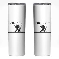 Bigfoot Hunting With Rifle Skinny Tumbler Funny Outdoor Hunter Gift