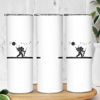 Bigfoot Hunting With Rifle Skinny Tumbler Funny Outdoor Hunter Gift