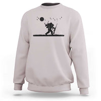 Bigfoot Hunting With Rifle Sweatshirt Funny Outdoor Hunter Gift - Wonder Print Shop