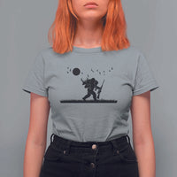 Bigfoot Hunting With Rifle T Shirt For Women Funny Outdoor Hunter Gift - Wonder Print Shop