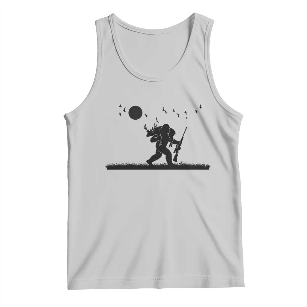 Bigfoot Hunting With Rifle Tank Top Funny Outdoor Hunter Gift - Wonder Print Shop