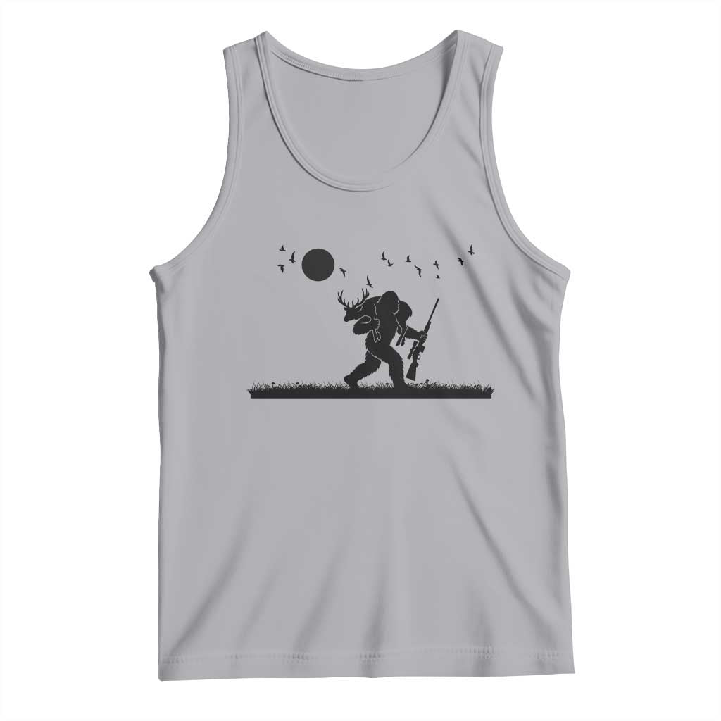 Bigfoot Hunting With Rifle Tank Top Funny Outdoor Hunter Gift - Wonder Print Shop