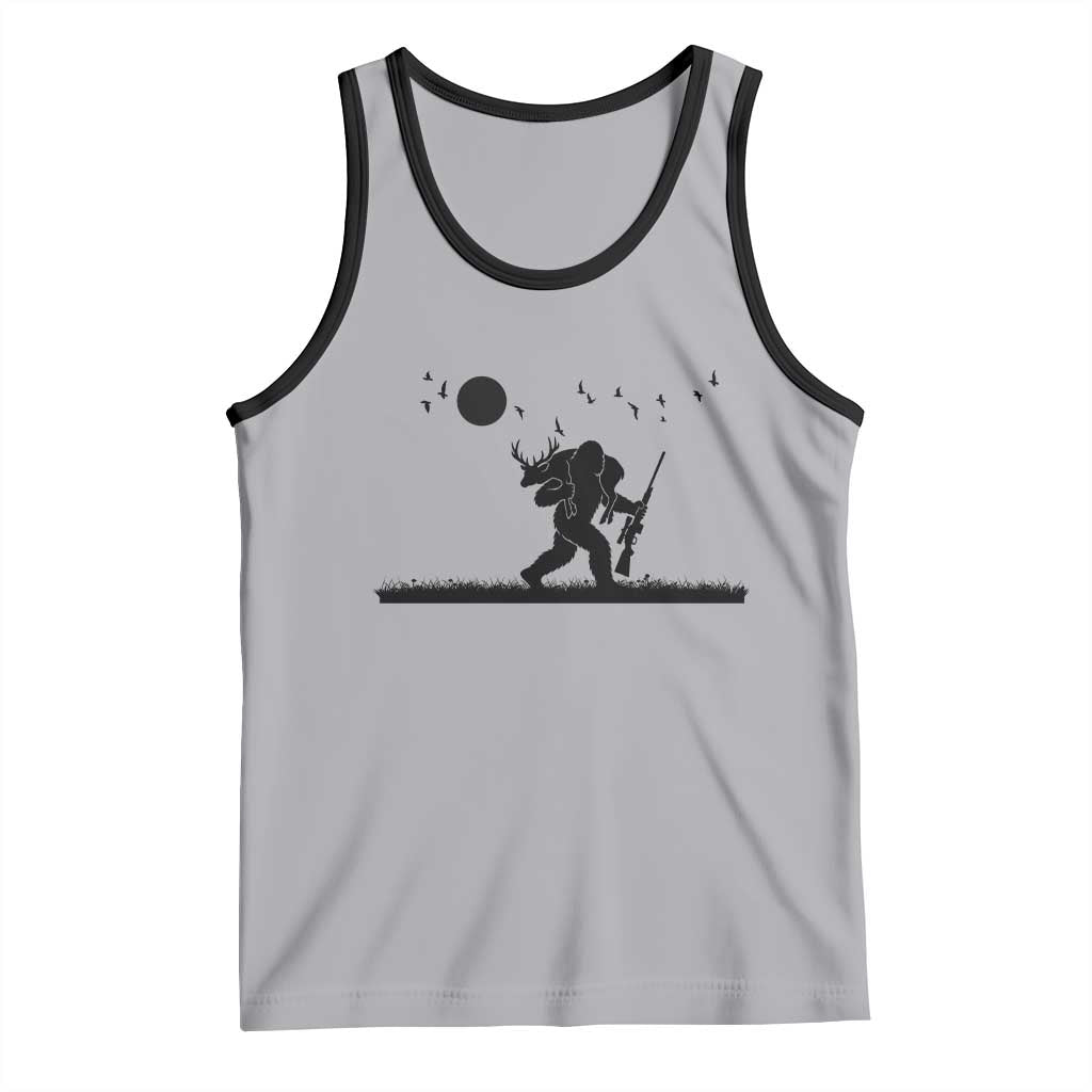 Bigfoot Hunting With Rifle Tank Top Funny Outdoor Hunter Gift - Wonder Print Shop