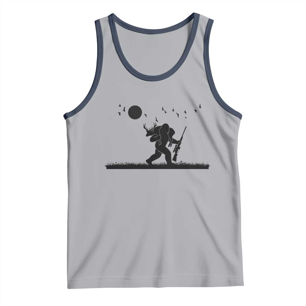 Bigfoot Hunting With Rifle Tank Top Funny Outdoor Hunter Gift - Wonder Print Shop