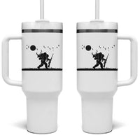 Bigfoot Hunting With Rifle Tumbler With Handle Funny Outdoor Hunter Gift