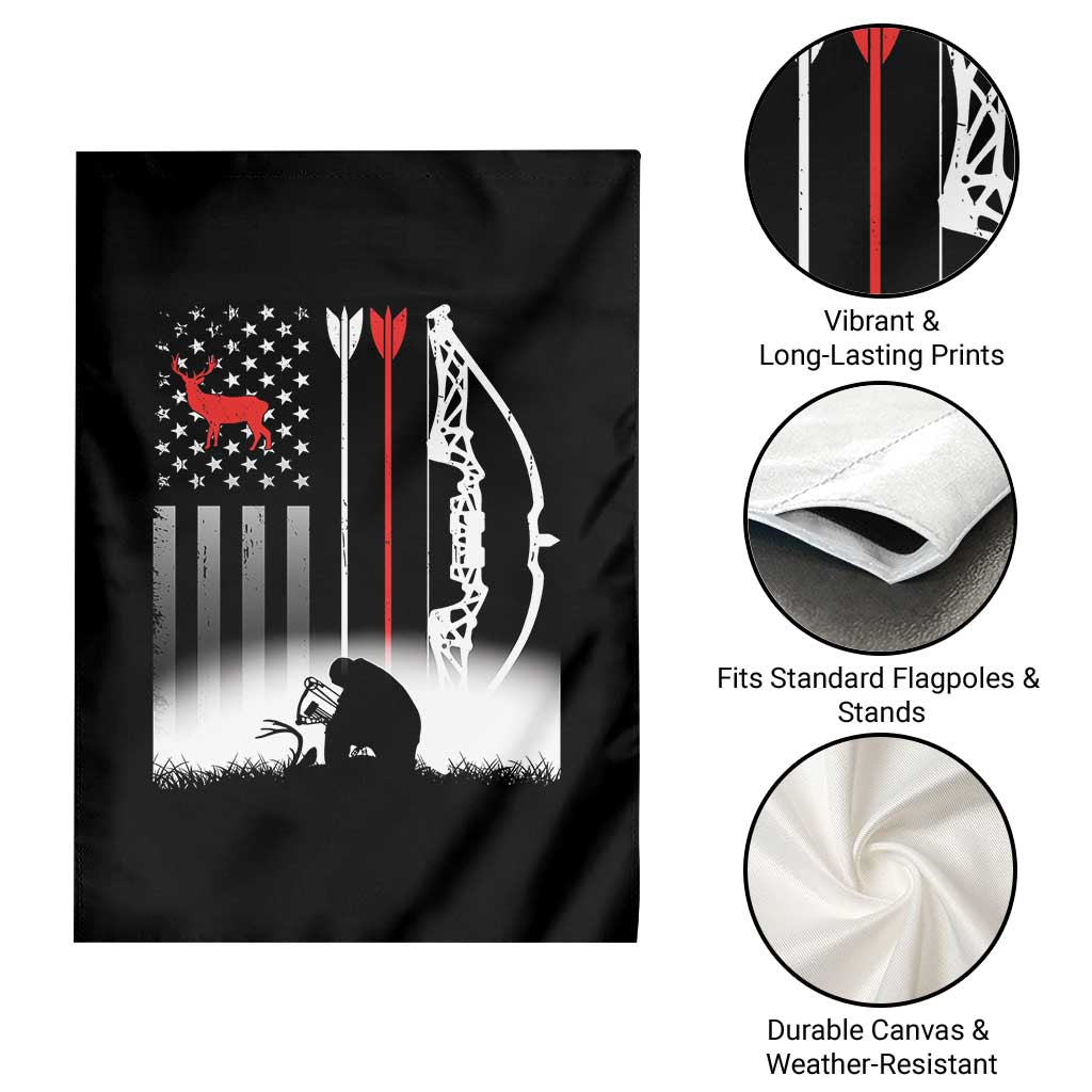Bow Deer Hunting Garden Flag American Flag Hunter Gift - Wonder Print Shop