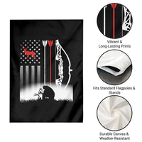 Bow Deer Hunting Garden Flag American Flag Hunter Gift - Wonder Print Shop