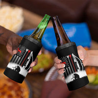 Bow Deer Hunting 4 in 1 Can Cooler Tumbler American Flag Hunter Gift