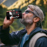 Bow Deer Hunting 4 in 1 Can Cooler Tumbler American Flag Hunter Gift