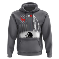 Bow Deer Hunting Hoodie American Flag Hunter Gift - Wonder Print Shop