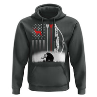 Bow Deer Hunting Hoodie American Flag Hunter Gift - Wonder Print Shop