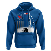Bow Deer Hunting Hoodie American Flag Hunter Gift - Wonder Print Shop