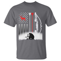 Bow Deer Hunting T Shirt American Flag Hunter Gift - Wonder Print Shop
