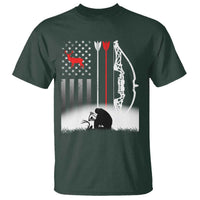 Bow Deer Hunting T Shirt American Flag Hunter Gift - Wonder Print Shop