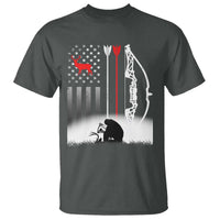 Bow Deer Hunting T Shirt American Flag Hunter Gift - Wonder Print Shop