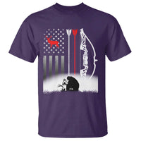 Bow Deer Hunting T Shirt American Flag Hunter Gift - Wonder Print Shop