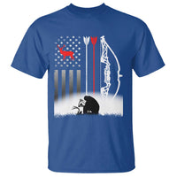 Bow Deer Hunting T Shirt American Flag Hunter Gift - Wonder Print Shop