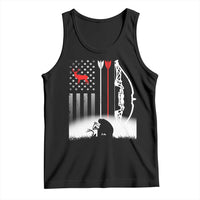 Bow Deer Hunting Tank Top American Flag Hunter Gift - Wonder Print Shop