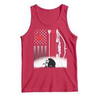 Bow Deer Hunting Tank Top American Flag Hunter Gift - Wonder Print Shop