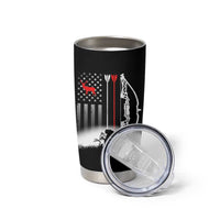 Bow Deer Hunting Tumbler Cup American Flag Hunter Gift