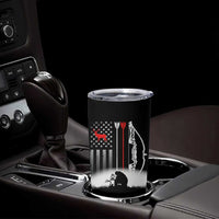 Bow Deer Hunting Tumbler Cup American Flag Hunter Gift