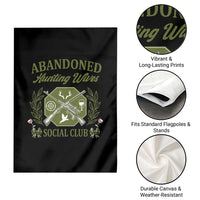 Funny Hunter Wife Garden Flag Abandoned Hunting Wives Social Club - Wonder Print Shop