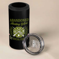 Funny Hunter Wife 4 in 1 Can Cooler Tumbler Abandoned Hunting Wives Social Club