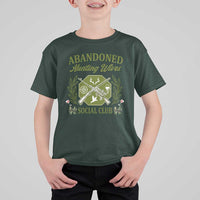 Funny Hunter Wife T Shirt For Kid Abandoned Hunting Wives Social Club - Wonder Print Shop