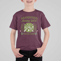 Funny Hunter Wife T Shirt For Kid Abandoned Hunting Wives Social Club - Wonder Print Shop