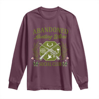 Funny Hunter Wife Long Sleeve Shirt Abandoned Hunting Wives Social Club - Wonder Print Shop