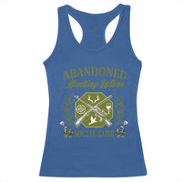 Funny Hunter Wife Racerback Tank Top Abandoned Hunting Wives Social Club - Wonder Print Shop