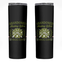 Funny Hunter Wife Skinny Tumbler Abandoned Hunting Wives Social Club