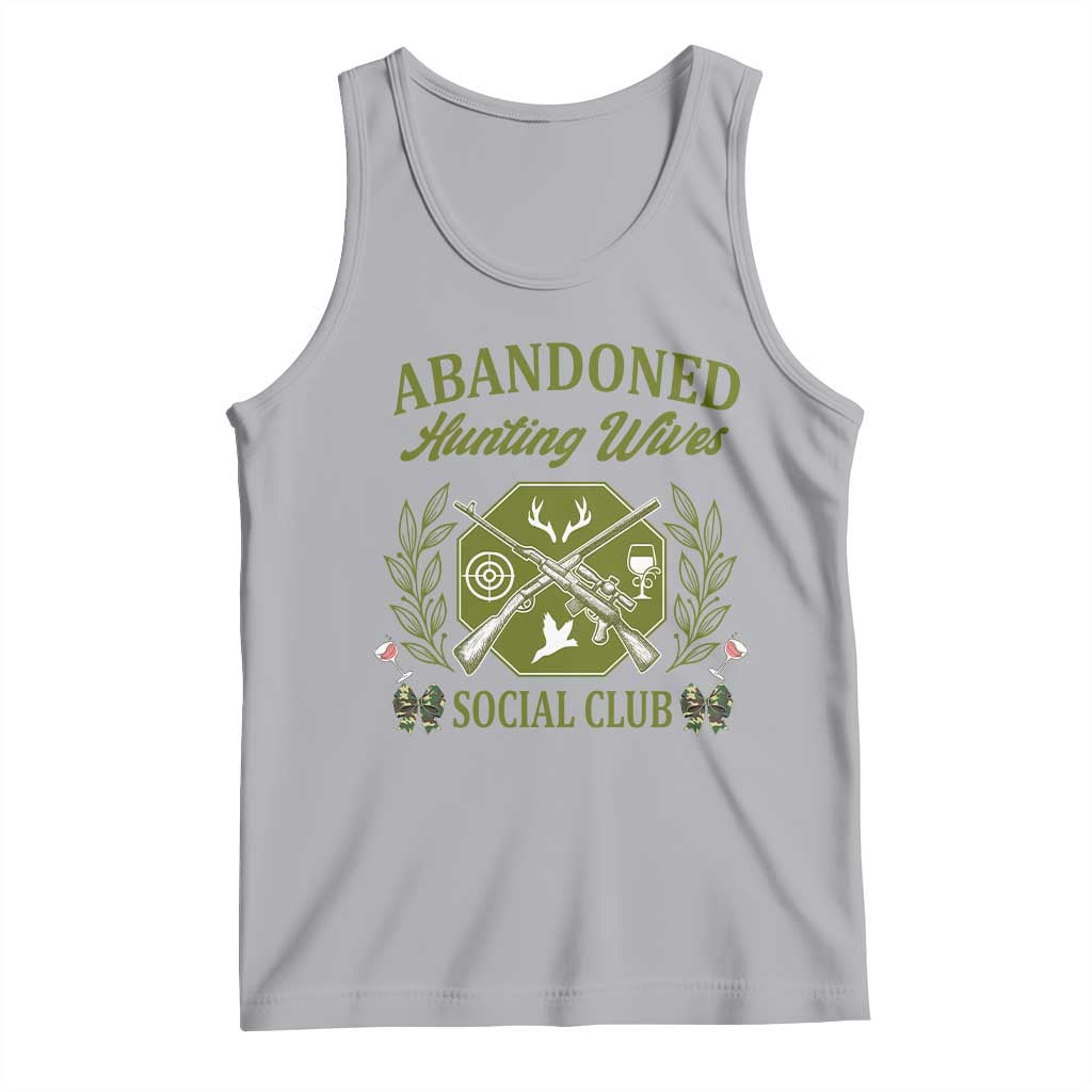 Funny Hunter Wife Tank Top Abandoned Hunting Wives Social Club - Wonder Print Shop