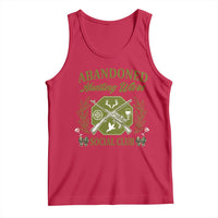 Funny Hunter Wife Tank Top Abandoned Hunting Wives Social Club - Wonder Print Shop