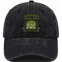 Funny Hunter Wife Washed Cotton Baseball Cap Abandoned Hunting Wives Social Club