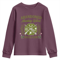 Funny Hunter Wife Youth Sweatshirt Abandoned Hunting Wives Social Club - Wonder Print Shop