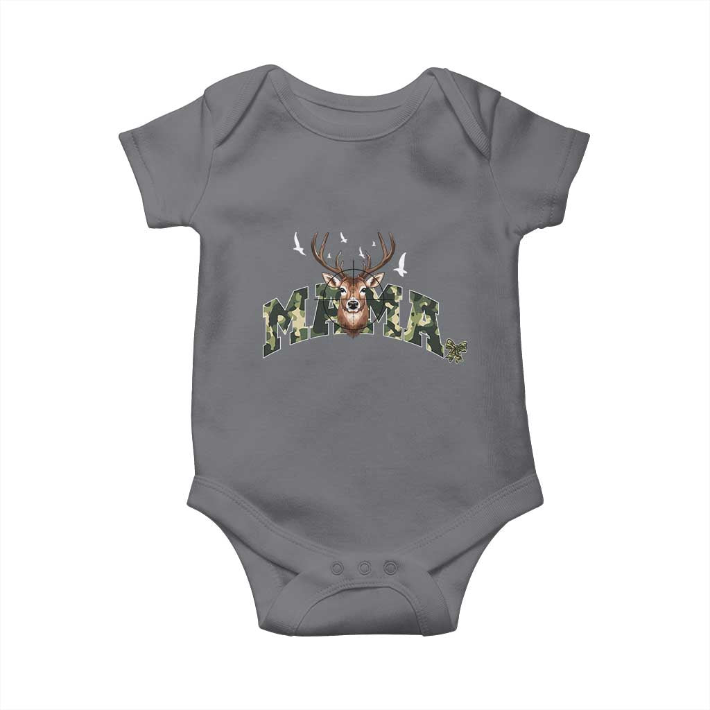 Mama Hunting Life Baby Onesie Deer Head Camo Gift - Wonder Print Shop