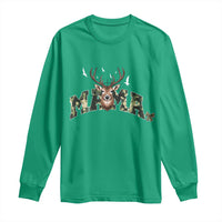 Mama Hunting Life Long Sleeve Shirt Deer Head Camo Gift - Wonder Print Shop