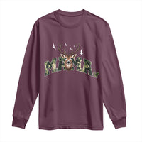 Mama Hunting Life Long Sleeve Shirt Deer Head Camo Gift - Wonder Print Shop