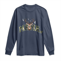 Mama Hunting Life Long Sleeve Shirt Deer Head Camo Gift - Wonder Print Shop