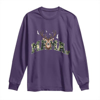 Mama Hunting Life Long Sleeve Shirt Deer Head Camo Gift - Wonder Print Shop