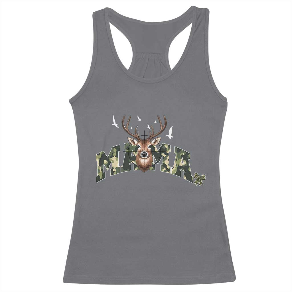 Mama Hunting Life Racerback Tank Top Deer Head Camo Gift - Wonder Print Shop
