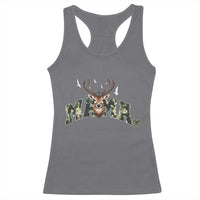 Mama Hunting Life Racerback Tank Top Deer Head Camo Gift - Wonder Print Shop