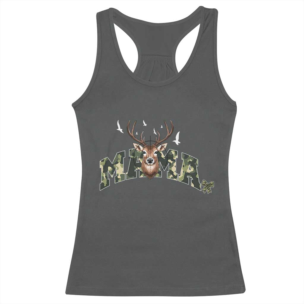 Mama Hunting Life Racerback Tank Top Deer Head Camo Gift - Wonder Print Shop