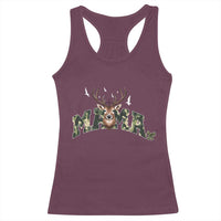 Mama Hunting Life Racerback Tank Top Deer Head Camo Gift - Wonder Print Shop